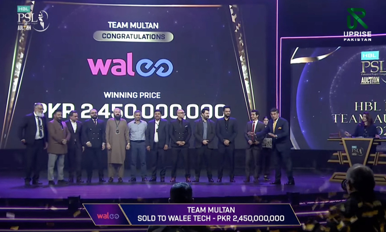 Walee Technologies Wins Multan Sultans For Rs 245 Cr Bid